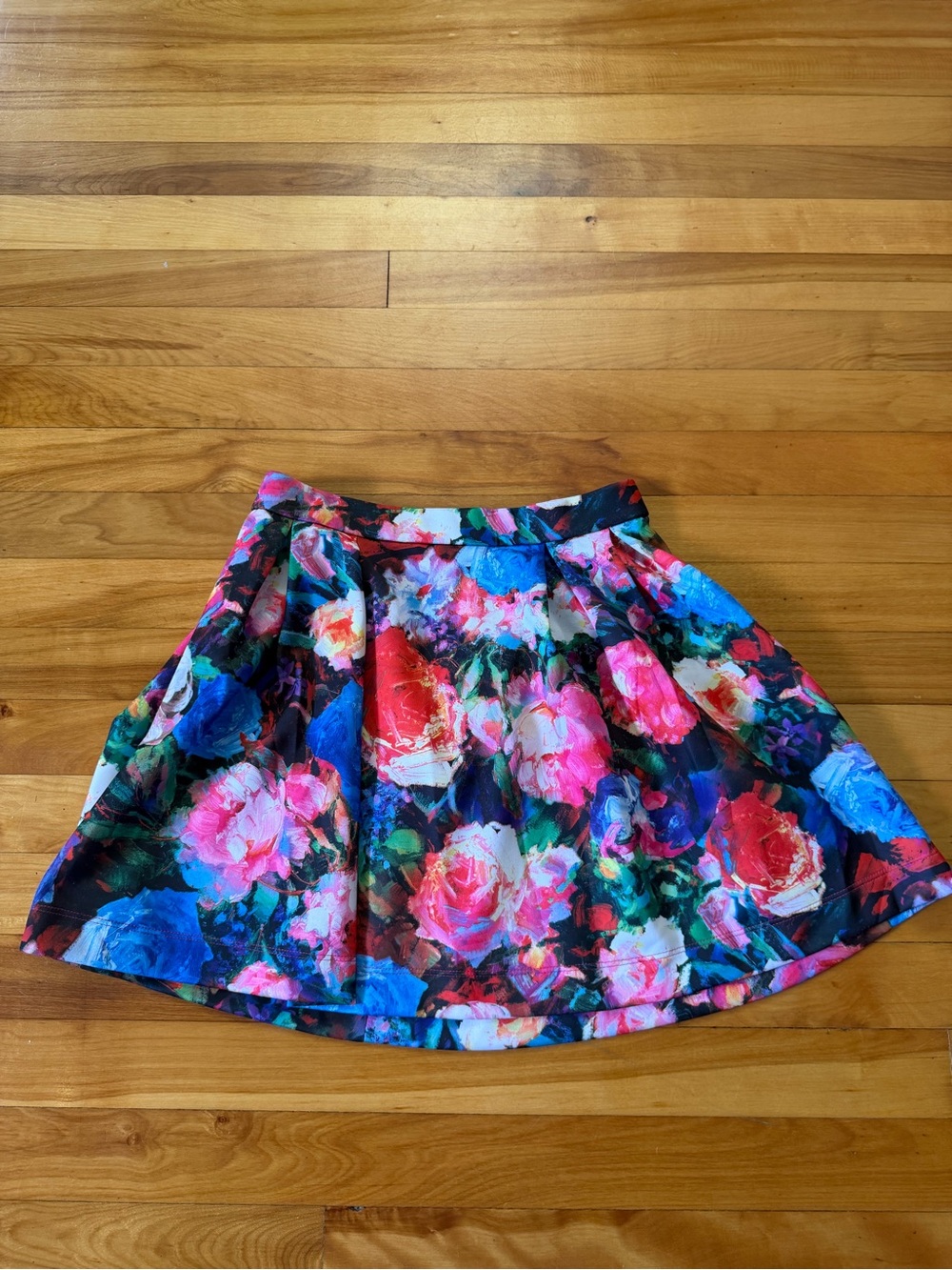 Express Floral Circle Skirt - Pink, Blue, Red, Green, Black